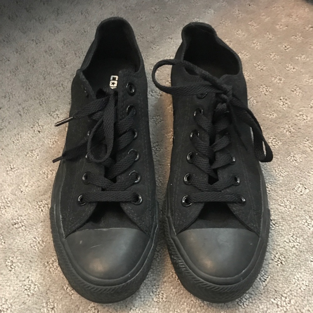 All Black Converse